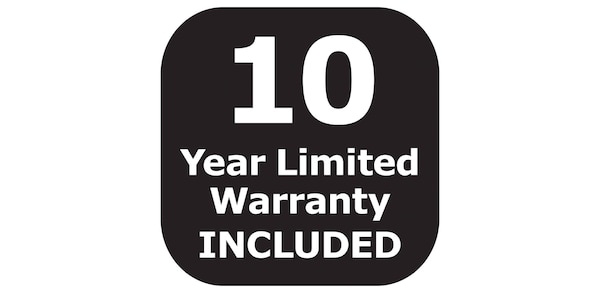 10 year limited warranty