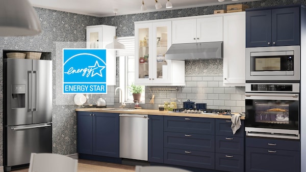 A kitchen setting with featuring the Energy Star® logo