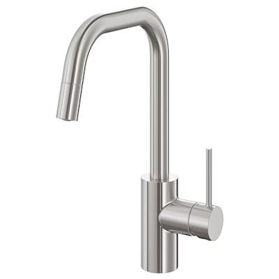 ÄLMAREN Kitchen faucet with pull-out spout, stainless steel color