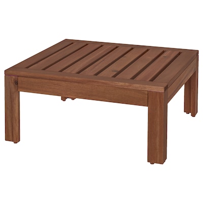 ÄPPLARÖ Table/stool section, outdoor, brown stained, 24 3/4x24 3/4 "