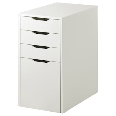 ALEX Drawer unit/drop file storage, white, 14 1/8x27 1/2 "