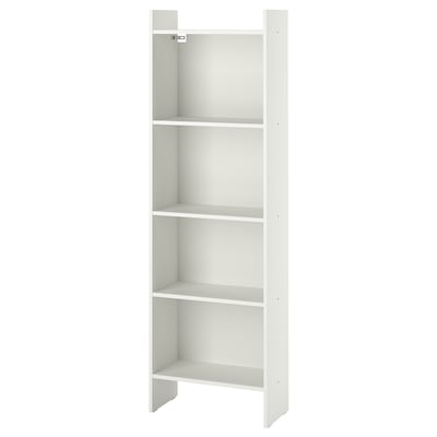 BAGGEBO Bookcase, white, 19 5/8x9 7/8x63 "
