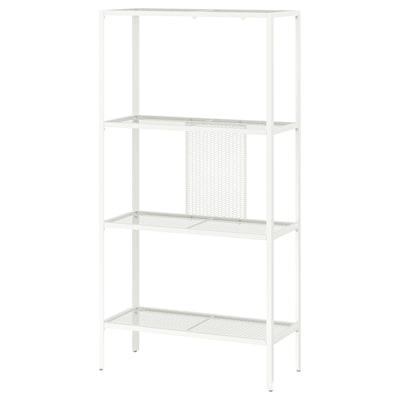 BAGGEBO Shelf unit, metal/white, 23 5/8x9 7/8x45 5/8 "