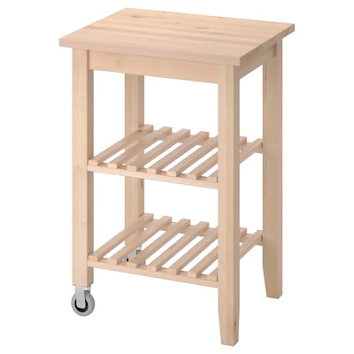 BEKVÄM Kitchen cart, birch, 22 7/8x19 5/8 "