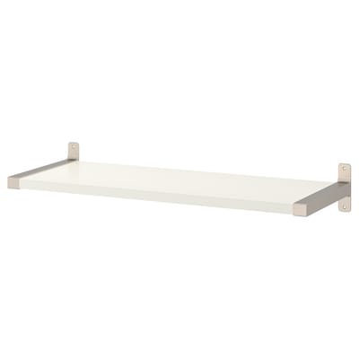 BERGSHULT / GRANHULT Wall shelf, white/nickel plated, 31 1/2x11 3/4 "
