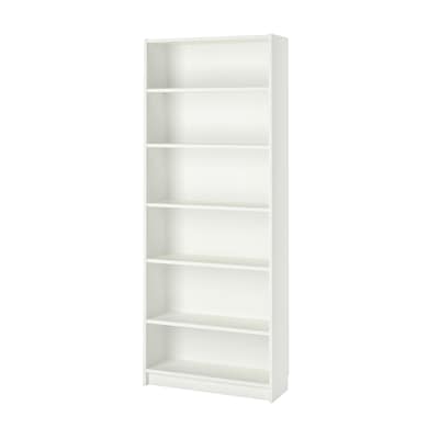 BILLY Bookcase, white, 31 1/2x11x79 1/2 "