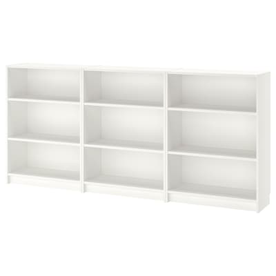 BILLY Bookcase, white, 94 1/2x11x41 3/4 "