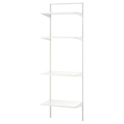 BOAXEL Shelving unit, white, 24 3/8x15 3/4x79 "