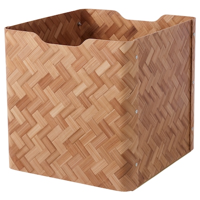 BULLIG Box, bamboo/brown, 12 ½x13 ¾x13 "