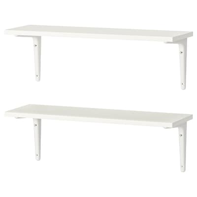 BURHULT / SIBBHULT Wall shelf combination, white/white, 23 1/4x7 7/8 "