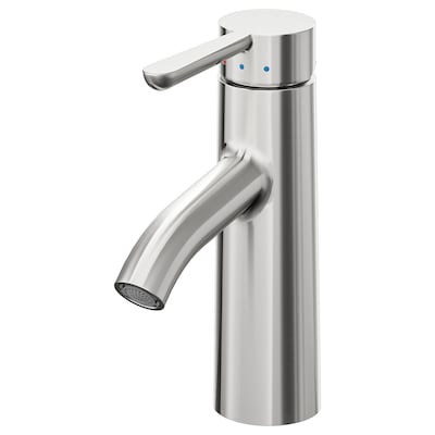 DALSKÄR Bath faucet with strainer, stainless steel color