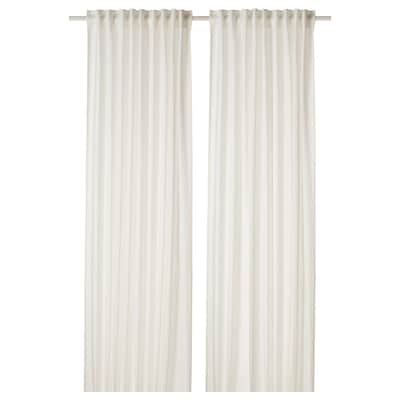 DYTÅG Curtains, 1 pair, white, 57x98 "