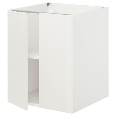 ENHET Bc w shlf/doors, white, 24x24 3/4x30 "