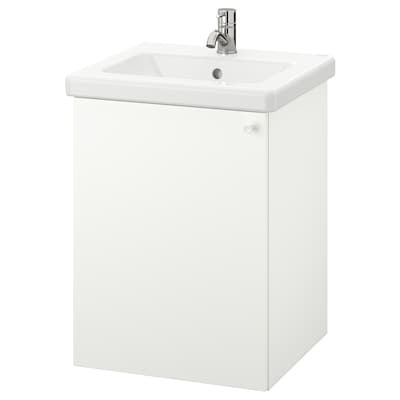 ENHET / TVÄLLEN Sink cabinet with 1 door, white/Pilkån faucet, 19 5/8x19 1/8x26 "