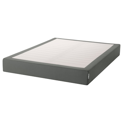 ESPEVÄR Slatted mattress base for bed frame, dark gray, Queen