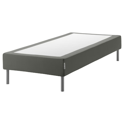 ESPEVÄR Slatted mattress base with legs, dark gray, Twin
