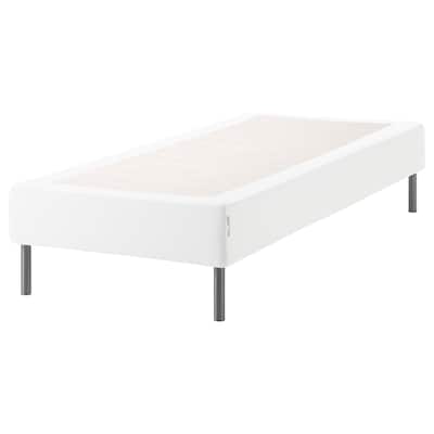 ESPEVÄR Slatted mattress base with legs, white, Twin