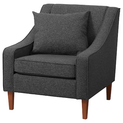 FLINSHULT Armchair, Gunnared dark gray