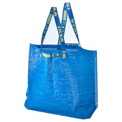 FRAKTA Shopping bag, medium, blue, 17 ¾x7x17 ¾ "/10 gallon
