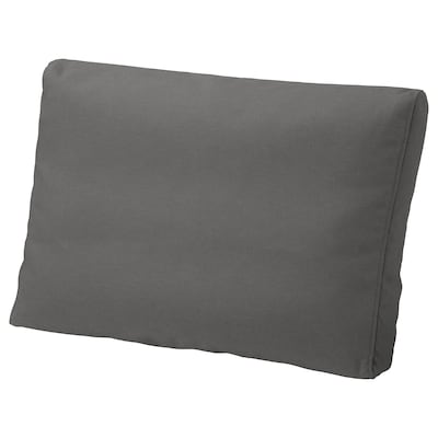 FRÖSÖN/DUVHOLMEN Back cushion, outdoor, dark gray, 24 3/8x17 3/8 "