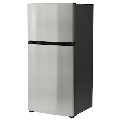 FRYSBAR Top-freezer refrigerator, Stainless steel, 13.9 cu.ft