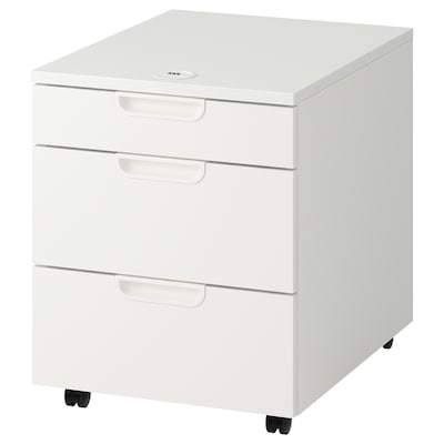 GALANT Drawer unit on casters, white, 17 3/4x21 5/8 "