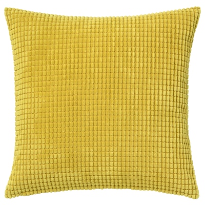 GULLKLOCKA Cushion cover, yellow, 20x20 "