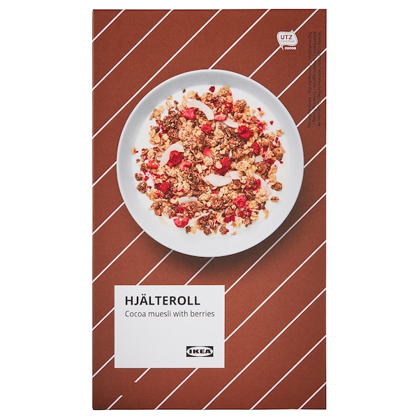 HJÄLTEROLL Muesli, with cocoa and dried berries/UTZ certified, 14 oz