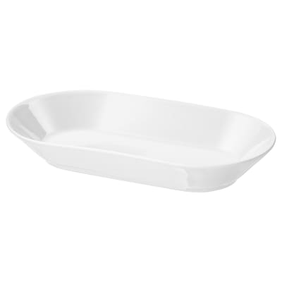 IKEA 365+ Serving plate, white, 9 ½x5 "