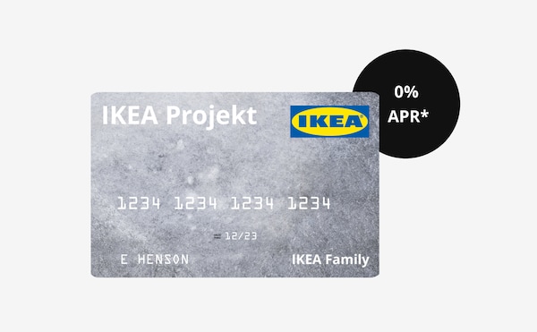 IKEA Projekt card, 0% APR