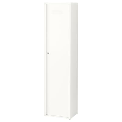 IVAR Cabinet with door, white, 15 3/4x63 "