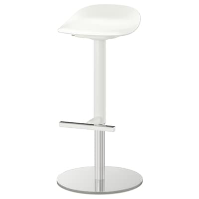 JANINGE Bar stool, white, 29 7/8 "