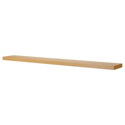 LACK Wall shelf, oak effect, 74 3/4x10 1/4 "