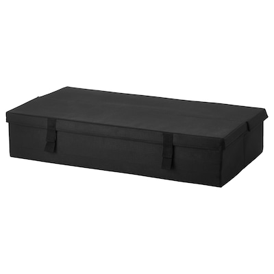 LYCKSELE Storage box for sleeper sofa, black