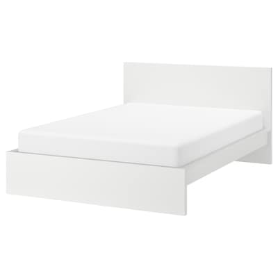 MALM Bed frame, high, white, Queen