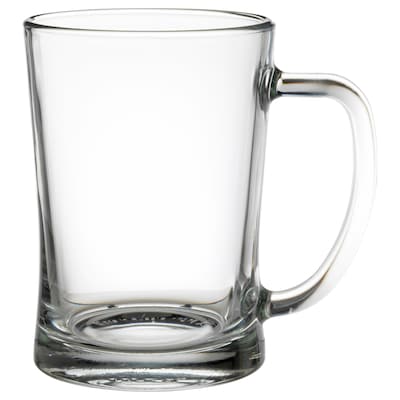 MJÖD Beer mug, clear glass, 20 oz