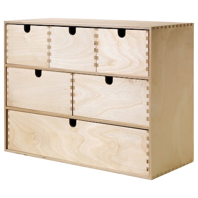 MOPPE Mini storage chest, birch plywood, 16 ½x7x12 5/8 "