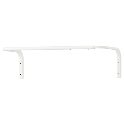 MULIG Clothes bar, white, 23 5/8-35 3/8 "