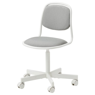 ÖRFJÄLL Child's desk chair, white/Vissle light gray
