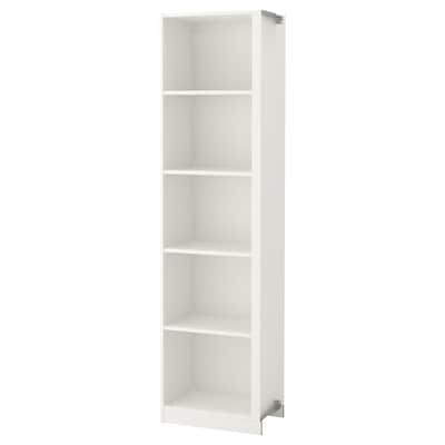PAX Add-on corner unit with 4 shelves, white, 20 7/8x13 3/4x79 1/8 "