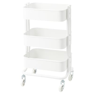 RÅSHULT Utility cart, white, 15x11x25 5/8 "