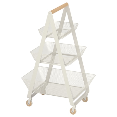 RISATORP Utility cart, white, 22 1/2x15 3/8x33 7/8 "