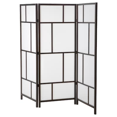 RISÖR Room divider, white/black, 85x72 7/8 "