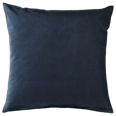 SANELA Cushion cover, dark blue, 20x20 "