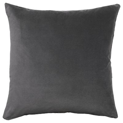 SANELA Cushion cover, dark gray, 26x26 "