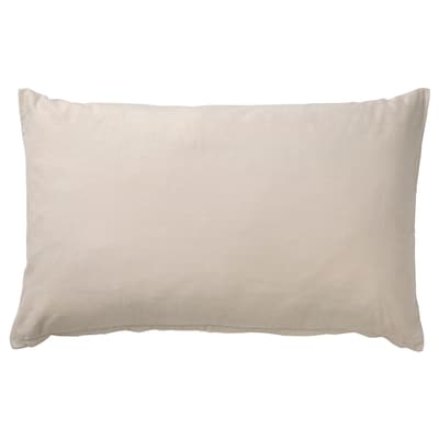 SANELA Cushion cover, light beige, 16x26 "