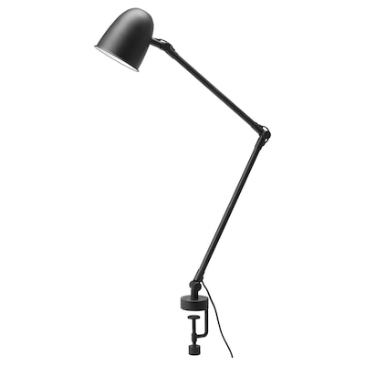 SKURUP Work/wall lamp with LED bulb, black