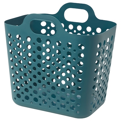 SLIBB Flexible laundry basket, turquoise