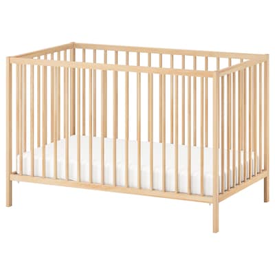 SNIGLAR Crib, beech, 27 1/2x52 "