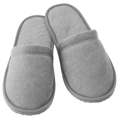 TÅSJÖN Slippers, gray, S/M